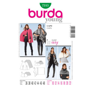 Burda Style Schnittmuster - Umhang - Cape - Poncho - Nr. 7313