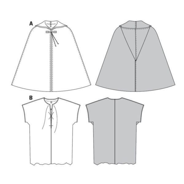 Burda Style Schnittmuster - Mittelalterliche Kombi - Umhang & Wams - Nr. 7333 – Bild 7
