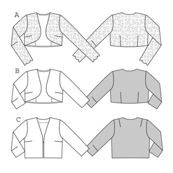 Burda Schnittmuster - Jacke - Kurzjacke - Bolero - Nr. 7686 – Bild 9