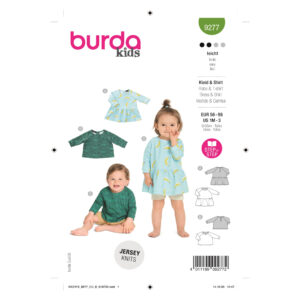 Burda Kids Schnittmuster - Kleid und Shirt für Babys - Nr.9277