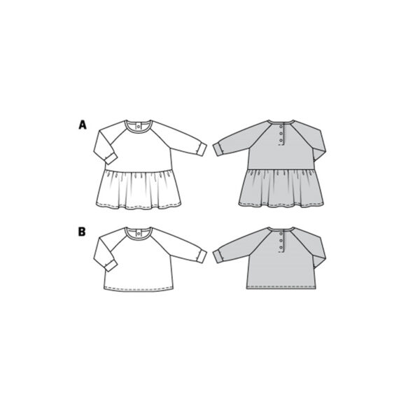 Burda Kids Schnittmuster - Kleid und Shirt für Babys - Nr.9277 – Bild 9