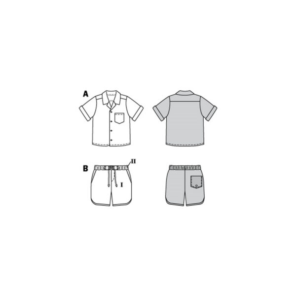 Burda Kids Schnittmuster - Hemd & Shorts - Nr.9285 – Bild 9