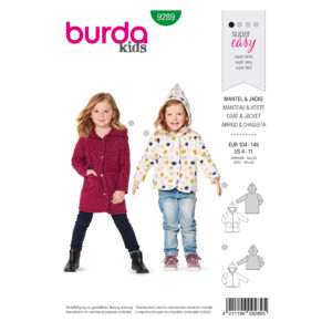 Burda Kids Schnittmuster - Mantel & Jacke - Nr.9289