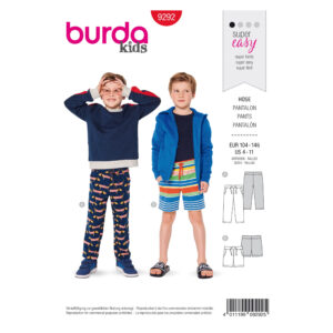 Burda Kids Schnittmuster - Hose - lang & kurz - Nr.9292