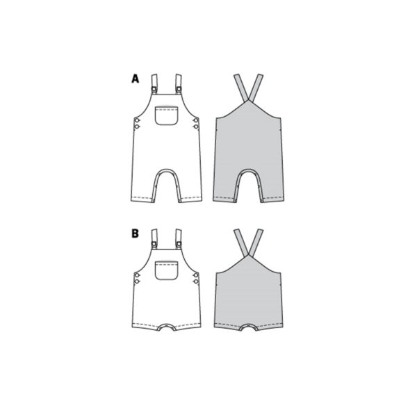 Burda Kids Schnittmuster - Hose - Trägerhose - Latzhose - kurz & lang - Nr.9295 – Bild 9