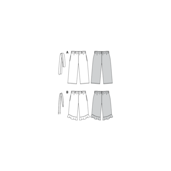 Burda Schnittmuster - Gummizughose - Culotte - 7/8 Länge- Nr.9302 – Bild 10