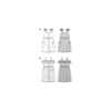 Burda Schnittmuster - Trägerkleid v. durchgeknöpft - eingereihter Rock - Nr.9304 – Bild 10