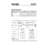 Burda Schnittmuster - Trägerkleid v. durchgeknöpft - eingereihter Rock - Nr.9304 – Bild 8