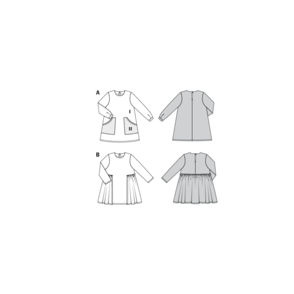 Burda Kids Schnittmuster - Kleid - Langarmkleidchen - Nr.9310 – Bild 9