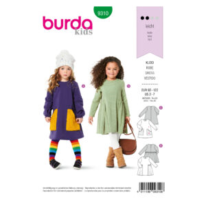 Burda Kids Schnittmuster - Kleid - Langarmkleidchen - Nr.9310