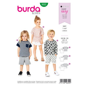 Burda Kids Schnittmuster - T-Shirt - Longsleeve - Shirt - Nr.9322