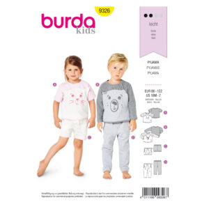 Burda Kids Schnittmuster - Pyjama - Shorty - Nr.9326