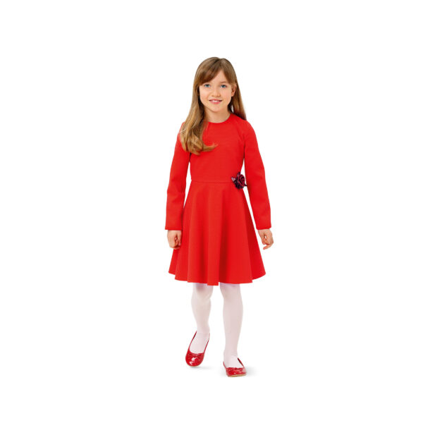 Burda Schnittmuster - Kleid - Karokleid - glockiger Rock - Nr. 9379 – Bild 4