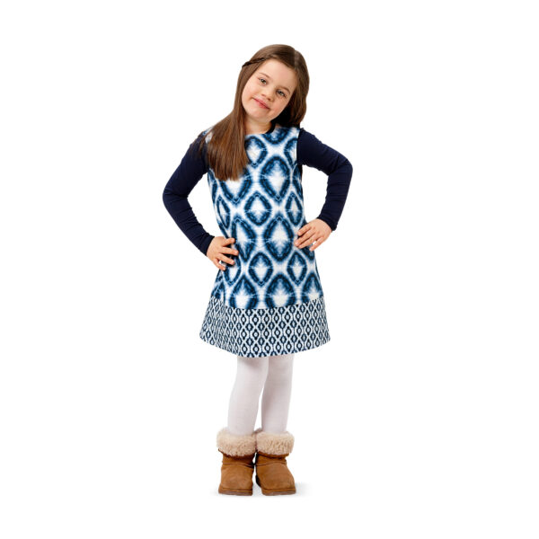 Burda Kids Schnittmuster - Kleid - Kleidchen mit Saumblenden - Nr.9380 – Bild 2