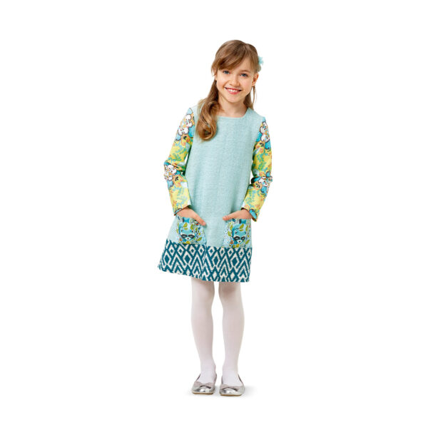Burda Kids Schnittmuster - Kleid - Kleidchen mit Saumblenden - Nr.9380 – Bild 3