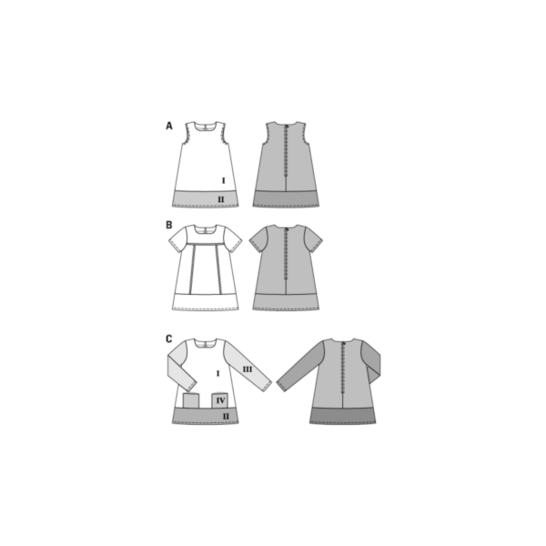 Burda Kids Schnittmuster - Kleid - Kleidchen mit Saumblenden - Nr.9380 – Bild 7