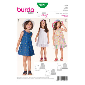 Burda Style Schnittmuster - Kleid - Hängerkleid - Sommerkleid - Nr. 9420