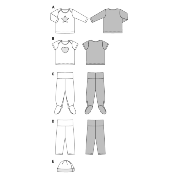 Burda Kids Schnittmuster - Shirt - Hose - mit Fuß - Nr. 9423 – Bild 7