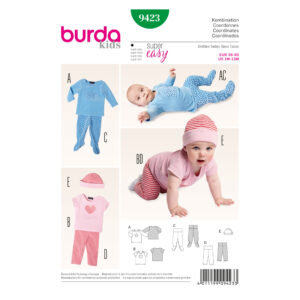 Burda Kids Schnittmuster - Shirt - Hose - mit Fuß - Nr. 9423