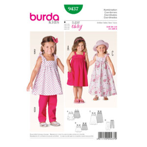 Burda Kids Schnittmuster - Kleid - Trägerkleid & Hose – Nr.9437