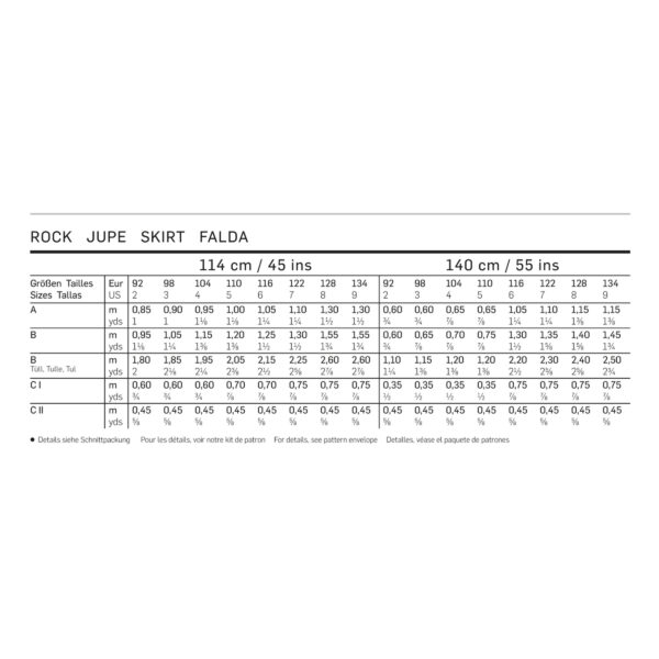 Burda Kids-Schnittmuster - Rock - 9442 – Bild 5