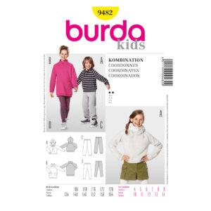 Burda Schnittmuster - Kombi - Shirt, Kleid, Jogginghose & Leggings - Nr. 9482