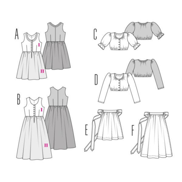 Burda Kids-Schnittmuster -  Kleid, Dirndl - 9509 – Bild 6