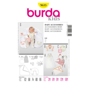 Burda Schnittmuster - Baby-Accessoires - 7-teilig - Nr. 9635