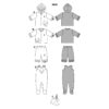 Burda Schnittmuster - Kombination - Jacke, Hose, Strampler & Mütze - Nr. 9636 – Bild 8