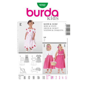 Burda Kids-Schnittmuster - Kleid, Jacke -  9702
