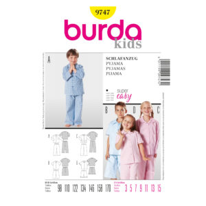 Burda Schnittmuster - Schlafanzug für Kinder - Nr. 9747