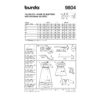 Burda Schnittmuster - Kombination - Taufkleid, Jäckchen & Haube - Nr. 9804 – Bild 6