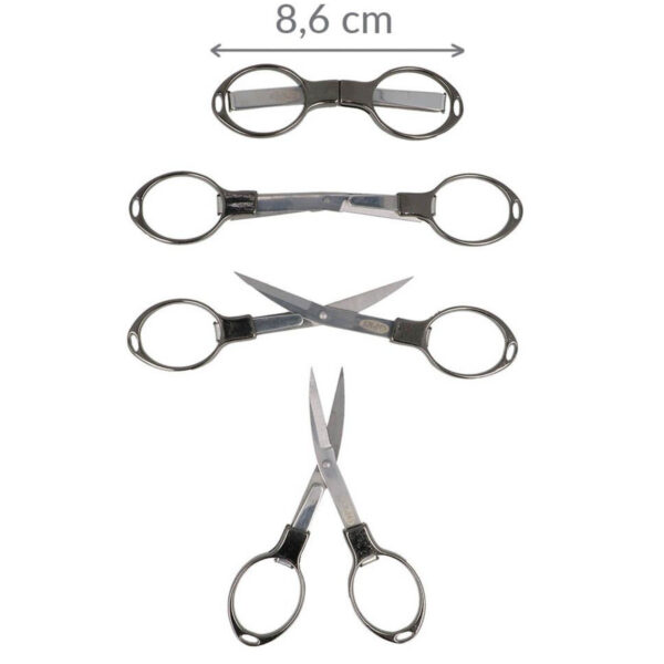 OPRY Klappschere - Faltschere - Reiseschere - Metall - versch. Farben – Bild 3