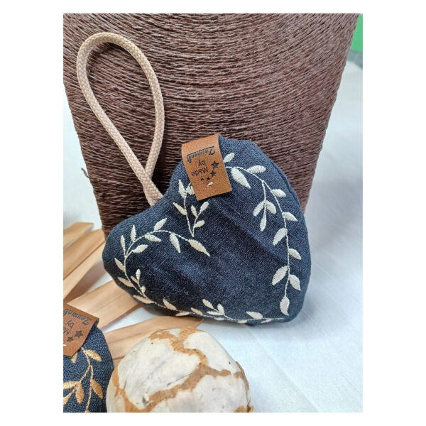 entzückendes Dekoherzset 2 tlg. - mit Blumenranke - Anhänger - Geschenk – Bild 6