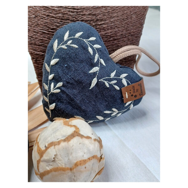 entzückendes Dekoherzset 2 tlg. - mit Blumenranke - Anhänger - Geschenk – Bild 3