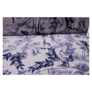 21.20 EUR/m -  Viskose - Leinen, Webware -Lizzy -  Blau, Weiß - verschiedene Muster - 300642