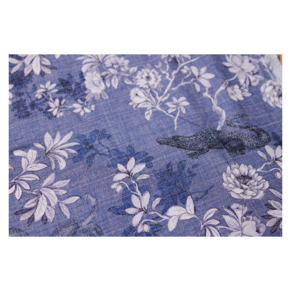 21.20 EUR/m -  Viskose - Leinen, Webware -Lizzy -  Blau, Weiß - verschiedene Muster – Bild 7