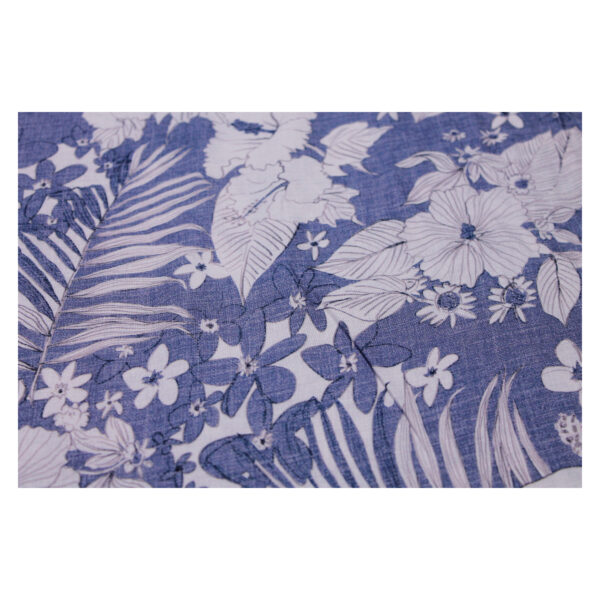 21.20 EUR/m -  Viskose - Leinen, Webware -Lizzy -  Blau, Weiß - verschiedene Muster – Bild 10