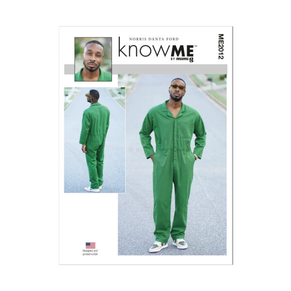 knowME Schnittmuster - ME2012 - Herrenoverall, lässig, sportlich