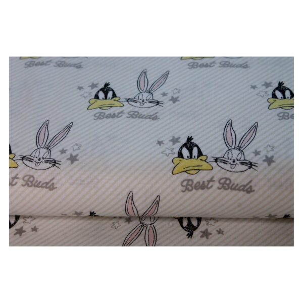 13.80 EUR/m - Baumwollstoff - Patchwork - Looney Tunes Little Dreamer - Weiß