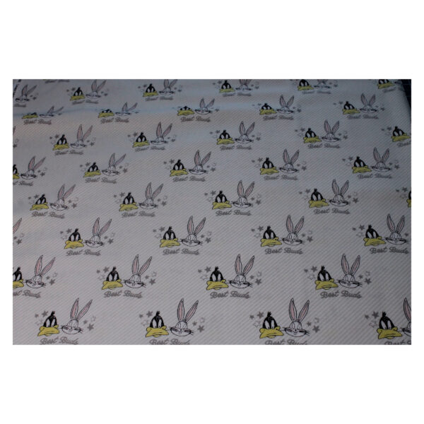 13.80 EUR/m - Baumwollstoff - Patchwork - Looney Tunes Little Dreamer - Weiß – Bild 2