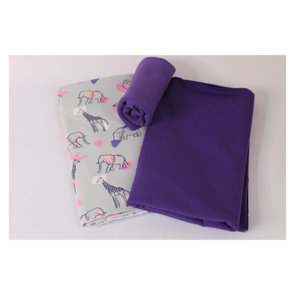 Stoffpaket - Jersey - Kinderbekleidung - Elefant, Giraffe und co. - 3 Farben - SPJ 27 – Bild 4