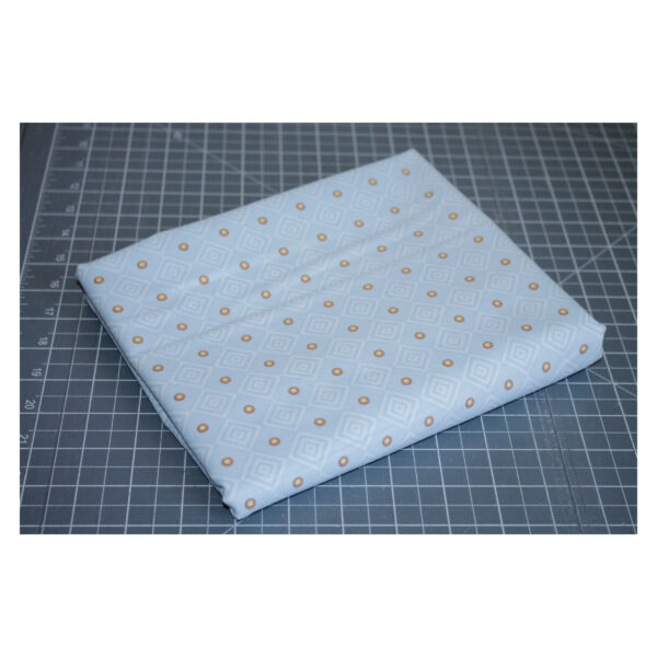 Reststück - Patchworkstoff - Baumwolle Rauten - 1,50 m x 112 cm - hellblau