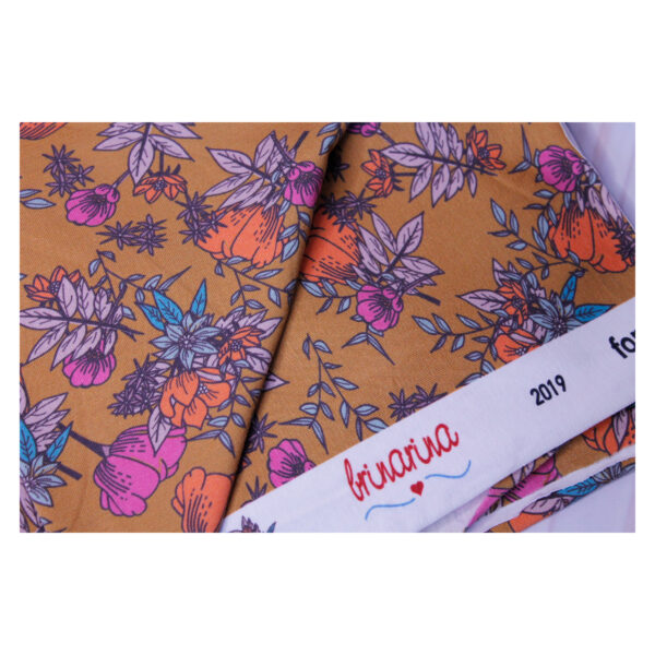 Stoffpaket- Jersey geblümt, Uni - Kinderbekleidung - Blumen - SPJ  07 – Bild 5