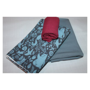 Stoffpaket- Jersey, Sommersweat - Kinderbekleidung - blau, bordeaux - SPJ 04