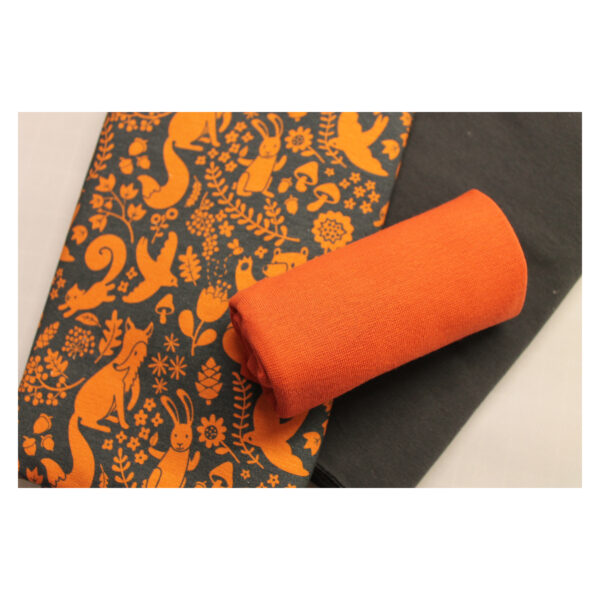 Stoffpaket - Jersey, Sommersweat - Kinderbekleidung -blau, orange - SPJ 05 – Bild 2