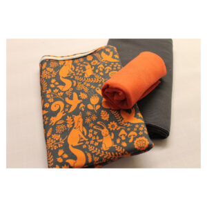 Stoffpaket - Jersey, Sommersweat - Kinderbekleidung -blau, orange - SPJ 05
