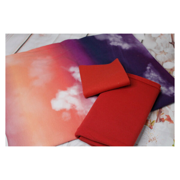 Stoffpaket - French Terry - Kinderbekleidung - Wolkenhimmel - 3 Farbvarianten - SPJ 37 – Bild 6