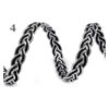 Leonische Borte - Schmuckband Basteln Verzieren Nähen - 8 mm - gold, silber, sw – Bild 4