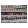 13.80EUR/m - Baumwollstoff, Patchworkstoff - Nähmaschinen gestreift - schwarz/ beige/ orange – Bild 2